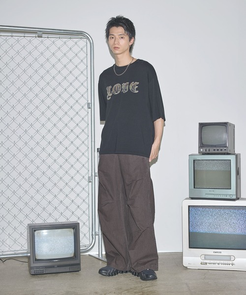 MSG（エムエスジー）の「ツータックウォッシュワイドパンツ【UNISEX】（その他パンツ・メンズ・ブラック/ブラウン・S/M/L）」の14枚目の写真