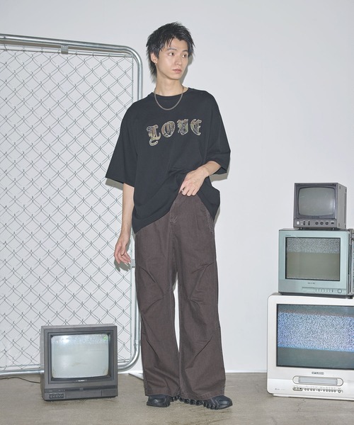 MSG（エムエスジー）の「ツータックウォッシュワイドパンツ【UNISEX】（その他パンツ・メンズ・ブラック/ブラウン・S/M/L）」の16枚目の写真