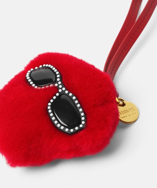 VERSACE メドゥーサ ふわふわ キーチェーン チャーム メドゥーサ ふわふわ キーチェーン チャーム ピンク | VERSACE JP