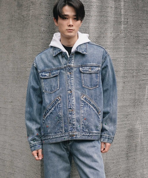 SUPPLIER/サプライヤー Rhinestone Denim Jacket デニム