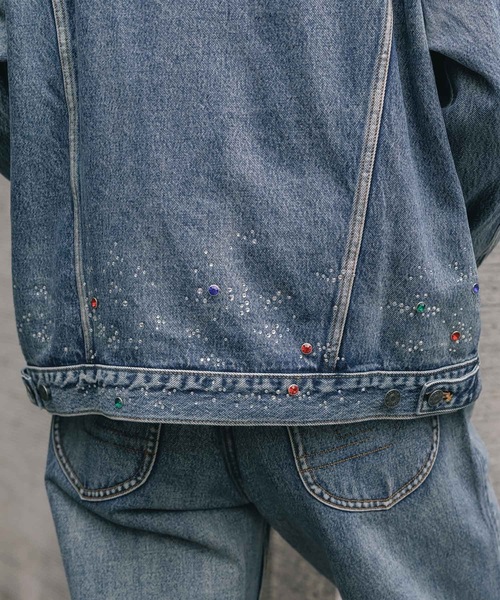 セール】SUPPLIER/サプライヤー Rhinestone Denim Jacket デニム