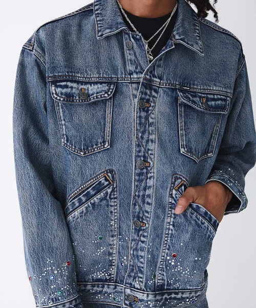 セール】SUPPLIER/サプライヤー Rhinestone Denim Jacket デニム