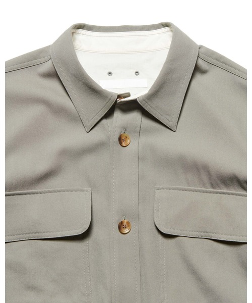 SOPHNET.（ソフネット）の「WASHER WOOL CPO SHIRT（シャツ/ブラウス・メンズ・カーキ/ブラック・1/3/2/4）」の6枚目の写真