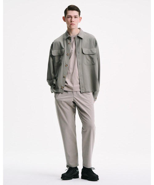 SOPHNET.（ソフネット）の「WASHER WOOL CPO SHIRT（シャツ/ブラウス・メンズ・カーキ/ブラック・1/3/2/4）」の4枚目の写真