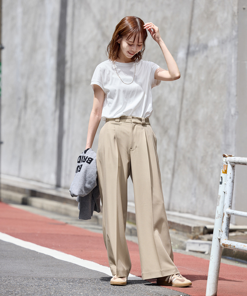 JOURNAL STANDARD(ジャーナルスタンダード)の「《追加4》汗ジミ防止ナノシアコンパクトTシャツ(Tシャツ/カットソー・レディース・ホワイト/ブラック/グレー・FREE)」の9枚目の写真