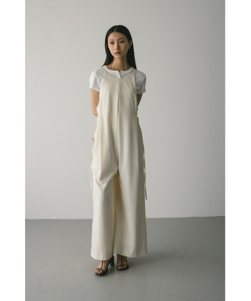 STYLEMIXER(スタイルミキサー)の「アメスリワイドロンパース(つなぎ/オールインワン・レディース・ブラック/アイボリー/ミント・SMALL/MEDIUM)」の10枚目の写真