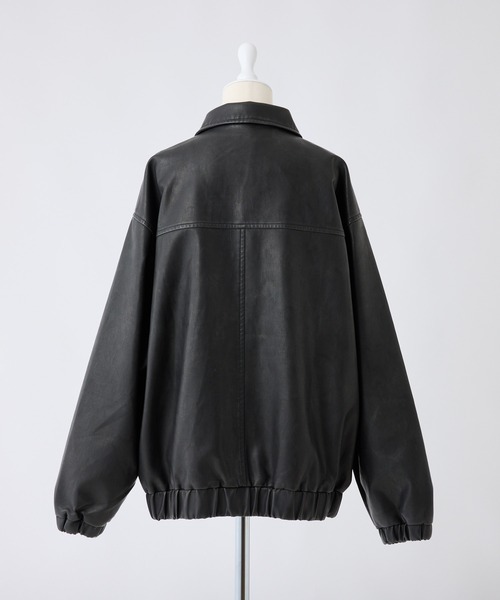 セール】フェイクレザージャケット（ブルゾン）｜one after another