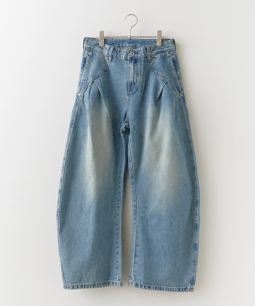wide curve denim pants / ワイドカーブデニムパンツ（デニム
