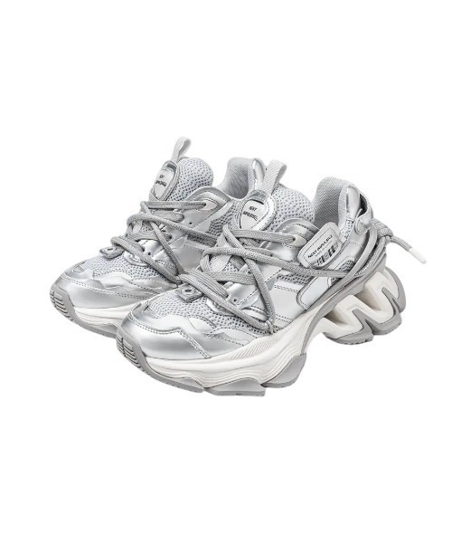未使用　正規品　あおばくん着用　ネクストインパルシブ　スニーカー　シルバー NEXT IMPULSIVE】Impulse Series Dad Shoes / 【ネクストイン