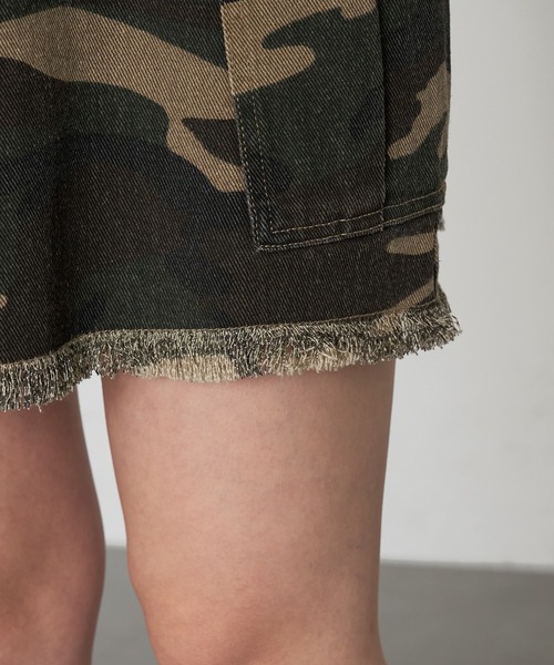 RAY CASSIN(レイカズン)の「カーゴミニスカート(スカート・レディース・カーキ/スカイブルー・S/M)」の10枚目の写真