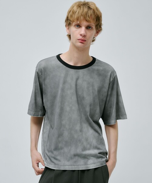 PUBLIC TOKYO（パブリックトウキョウ）の「エッジフェードリンガーT（Tシャツ/カットソー・メンズ・ダークブルー/ブラック・1/2）」の3枚目の写真
