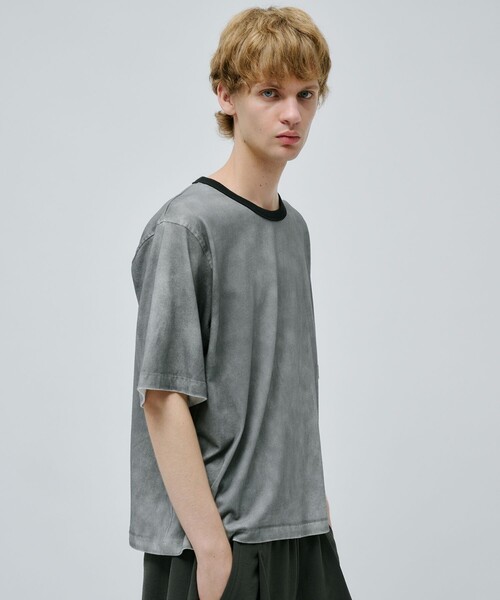 PUBLIC TOKYO（パブリックトウキョウ）の「エッジフェードリンガーT（Tシャツ/カットソー・メンズ・ダークブルー/ブラック・1/2）」の5枚目の写真
