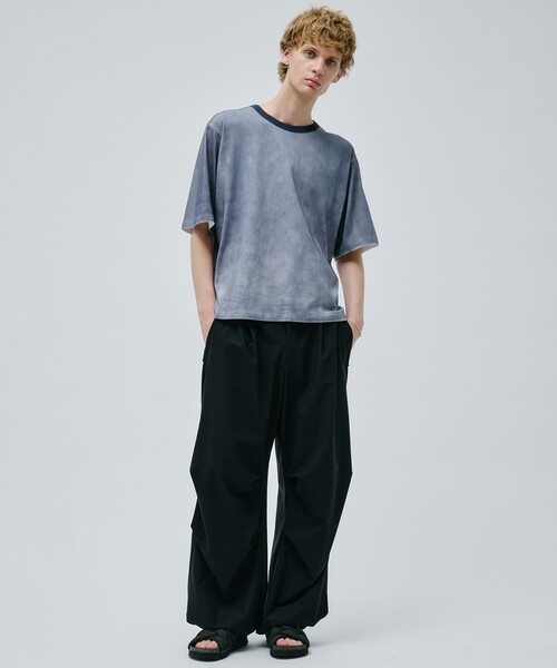 PUBLIC TOKYO（パブリックトウキョウ）の「エッジフェードリンガーT（Tシャツ/カットソー・メンズ・ダークブルー/ブラック・1/2）」の11枚目の写真