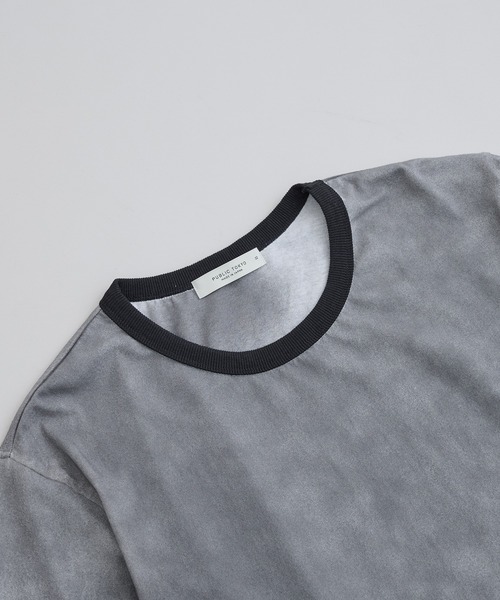 PUBLIC TOKYO（パブリックトウキョウ）の「エッジフェードリンガーT（Tシャツ/カットソー・メンズ・ダークブルー/ブラック・1/2）」の15枚目の写真