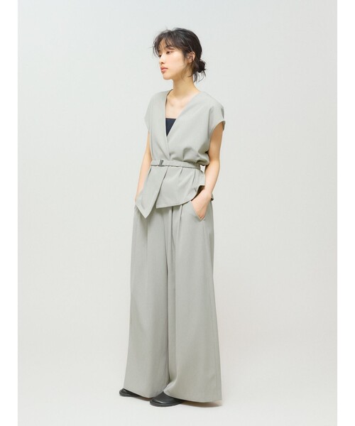 MIDIUMISOLID(ミディウミソリッド)の「MIDIUMISOLID for Ladies ワイドコクーンパンツ(その他パンツ・レディース・ベージュ/ブラック/グレー・FREE)」の6枚目の写真