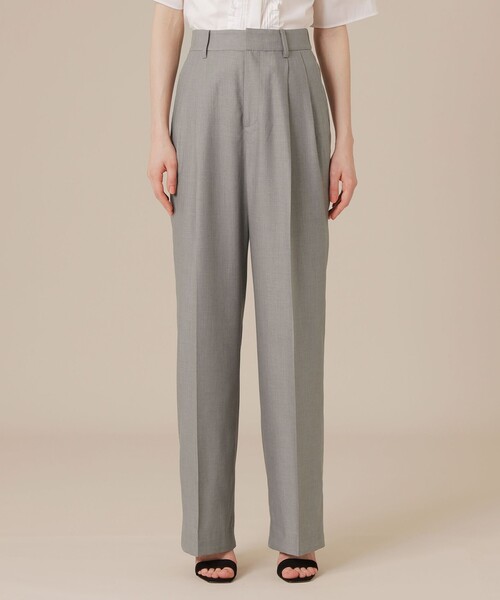MACKINTOSH LONDON(マッキントッシュ ロンドン)の「ファインキュプラポリエステルパンツ(その他パンツ・レディース・グレー系その他/ネイビー・36/38)」の5枚目の写真
