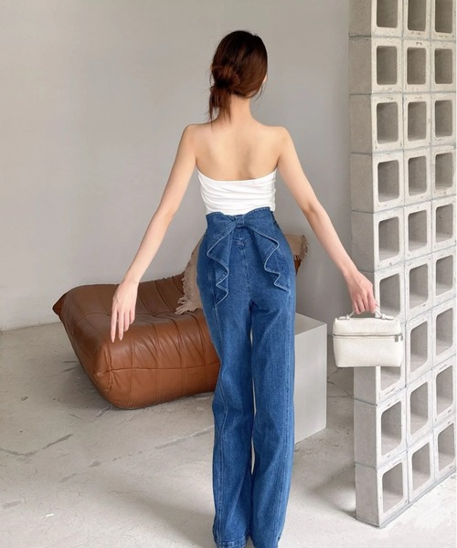 バックリボンデニムパンツ ⚠️本日まで バックリボンデニムパンツ（デニムパンツ）｜RESEXXY