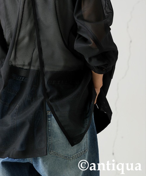 antiqua（アンティカ）の「シアージャケット（テーラードジャケット・レディース・ブラック・ONESIZE）」の10枚目の写真