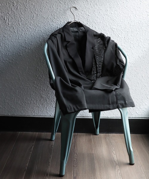 antiqua（アンティカ）の「シアージャケット（テーラードジャケット・レディース・ブラック・ONESIZE）」の12枚目の写真