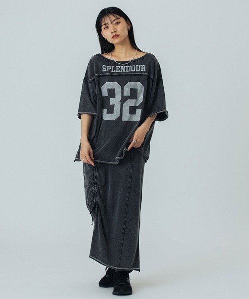 ROSE BUD（ローズバッド）の「FADET 32 H/S TEE（Tシャツ/カットソー・レディース・ライトブルー/チャコールグレー・ONE SIZE）」の11枚目の写真