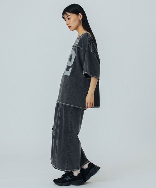 ROSE BUD（ローズバッド）の「FADET 32 H/S TEE（Tシャツ/カットソー・レディース・ライトブルー/チャコールグレー・ONE SIZE）」の9枚目の写真