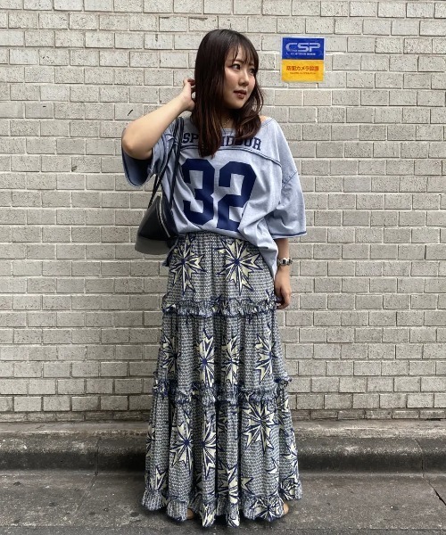 ROSE BUD（ローズバッド）の「FADET 32 H/S TEE（Tシャツ/カットソー・レディース・ライトブルー/チャコールグレー・ONE SIZE）」の18枚目の写真