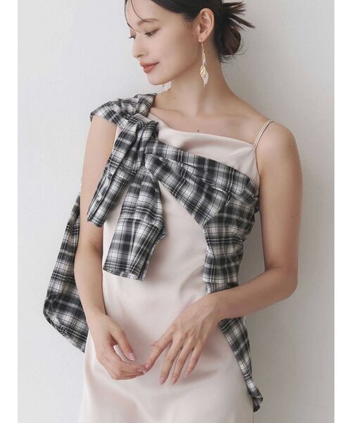 MERCURYDUO(マーキュリーデュオ)の「2WAYレングスシャツ(シャツ/ブラウス・レディース・オフホワイト/ライトブルー/その他1・FREE)」の1枚目の写真