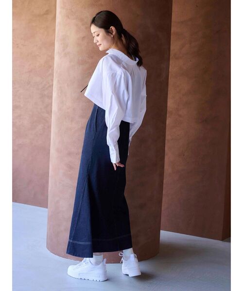 MERCURYDUO(マーキュリーデュオ)の「2WAYレングスシャツ(シャツ/ブラウス・レディース・オフホワイト/ライトブルー/その他1・FREE)」の7枚目の写真