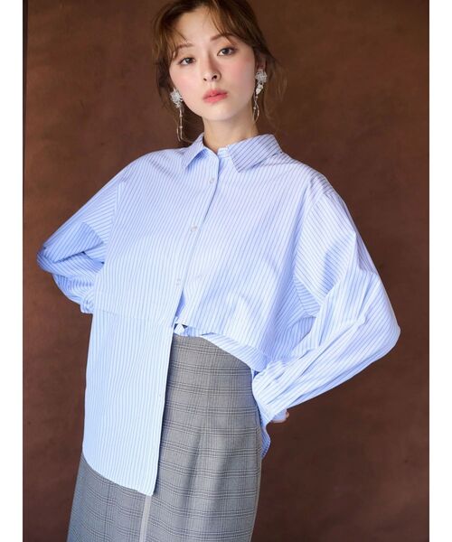 MERCURYDUO(マーキュリーデュオ)の「2WAYレングスシャツ(シャツ/ブラウス・レディース・オフホワイト/ライトブルー/その他1・FREE)」の15枚目の写真