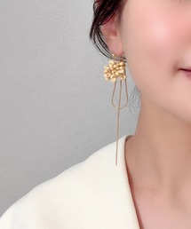 Smallworld/《Wonder》スネークチェーンビーズピアス