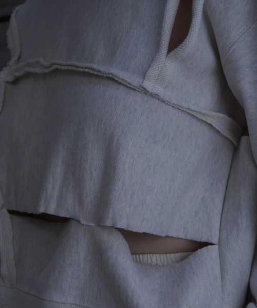k3&co.（ケイスリーアンドコー）の「Pieced sweatshirt top（スウェット・レディース・アイボリー/ブラック・ONE SIZE）」の18枚目の写真