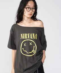 NIRVANA | ∴WEGO/NIRVANA別注オフショルビッグT(Tシャツ/カットソー)