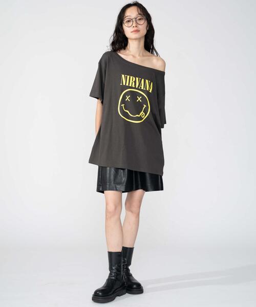 NIRVANA（ニルヴァーナ）の「∴WEGO/NIRVANA別注オフショルビッグT（Tシャツ/カットソー・レディース・その他2/その他1/その他3・FREE）」の4枚目の写真