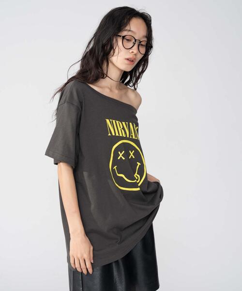 NIRVANA（ニルヴァーナ）の「∴WEGO/NIRVANA別注オフショルビッグT（Tシャツ/カットソー・レディース・その他2/その他1/その他3・FREE）」の9枚目の写真