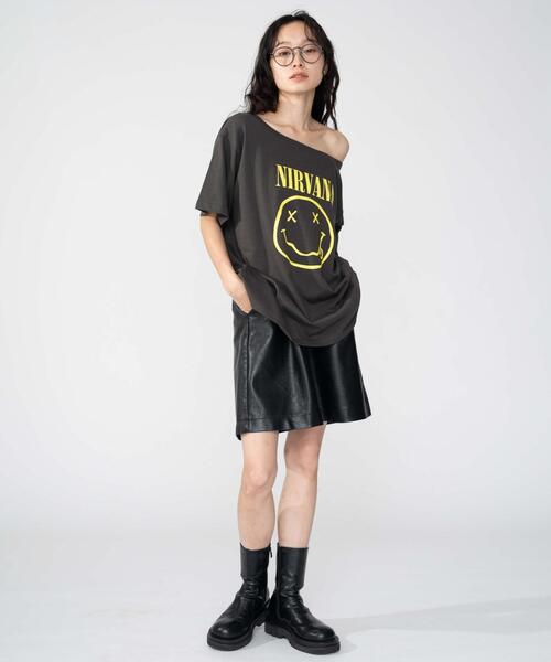 NIRVANA（ニルヴァーナ）の「∴WEGO/NIRVANA別注オフショルビッグT（Tシャツ/カットソー・レディース・その他2/その他1/その他3・FREE）」の10枚目の写真