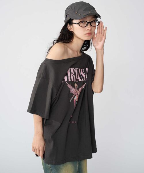 NIRVANA（ニルヴァーナ）の「∴WEGO/NIRVANA別注オフショルビッグT（Tシャツ/カットソー・レディース・その他2/その他1/その他3・FREE）」の12枚目の写真