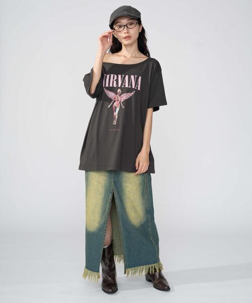 NIRVANA（ニルヴァーナ）の「∴WEGO/NIRVANA別注オフショルビッグT（Tシャツ/カットソー・レディース・その他2/その他1/その他3・FREE）」の14枚目の写真