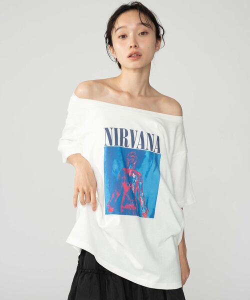 NIRVANA（ニルヴァーナ）の「∴WEGO/NIRVANA別注オフショルビッグT（Tシャツ/カットソー・レディース・その他2/その他1/その他3・FREE）」の15枚目の写真