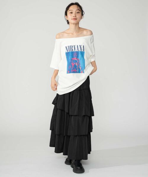 NIRVANA（ニルヴァーナ）の「∴WEGO/NIRVANA別注オフショルビッグT（Tシャツ/カットソー・レディース・その他2/その他1/その他3・FREE）」の17枚目の写真