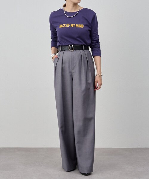 SHENERY(シーナリー)の「ロゴロンTEE(Tシャツ/カットソー・レディース・ネイビー/イエロー・FREE)」の11枚目の写真