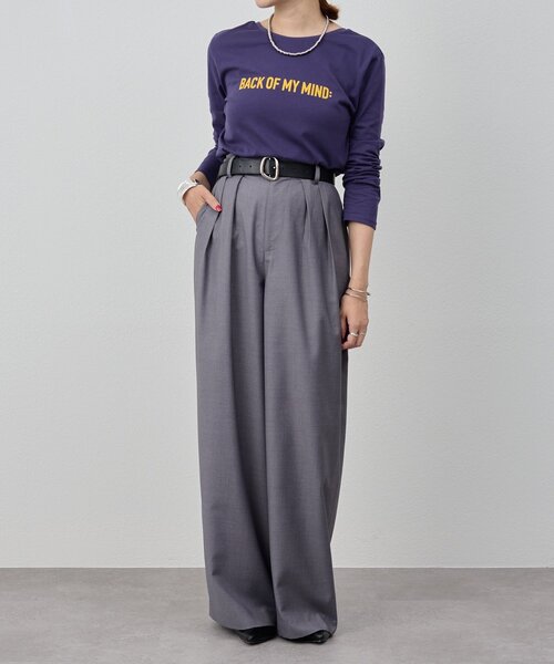 SHENERY(シーナリー)の「ロゴロンTEE(Tシャツ/カットソー・レディース・ネイビー/イエロー・FREE)」の12枚目の写真