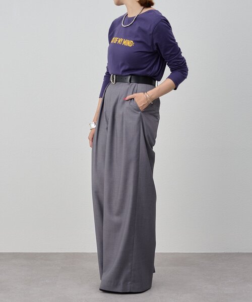 SHENERY(シーナリー)の「ロゴロンTEE(Tシャツ/カットソー・レディース・ネイビー/イエロー・FREE)」の13枚目の写真