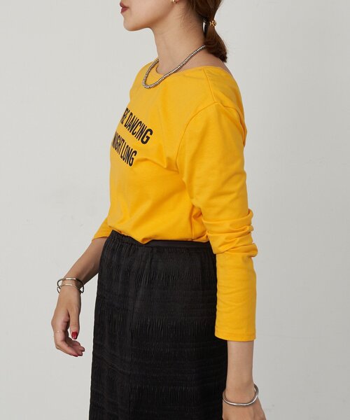 SHENERY(シーナリー)の「ロゴロンTEE(Tシャツ/カットソー・レディース・ネイビー/イエロー・FREE)」の10枚目の写真