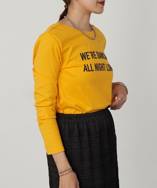 SHENERY(シーナリー)の「ロゴロンTEE(Tシャツ/カットソー・レディース・ネイビー/イエロー・FREE)」の8枚目の写真