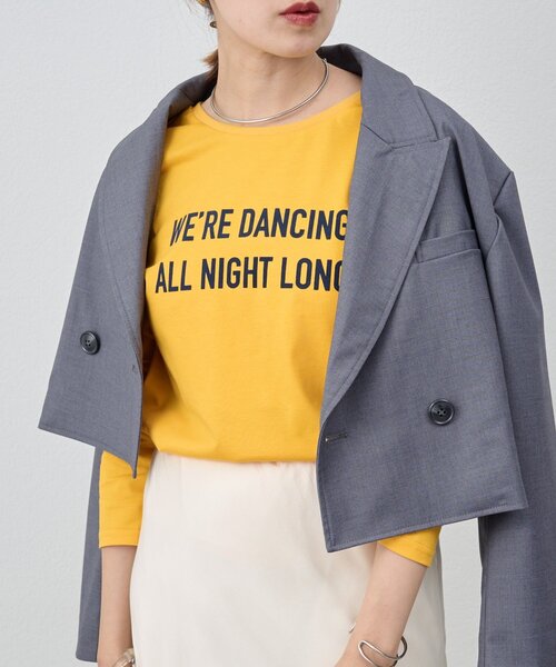 SHENERY(シーナリー)の「ロゴロンTEE(Tシャツ/カットソー・レディース・ネイビー/イエロー・FREE)」の5枚目の写真