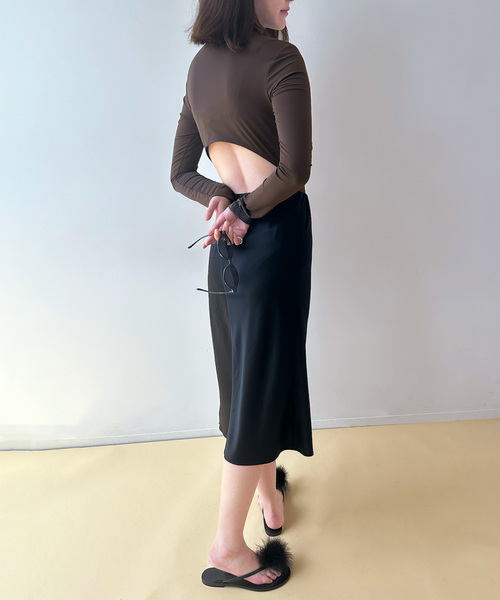 EDIT. FOR LULU（エディットフォールル）の「【HAUS/ハウズ】BODYSUITS（Tシャツ/カットソー・レディース・ブラウン・SMALL/MEDIUM）」の5枚目の写真