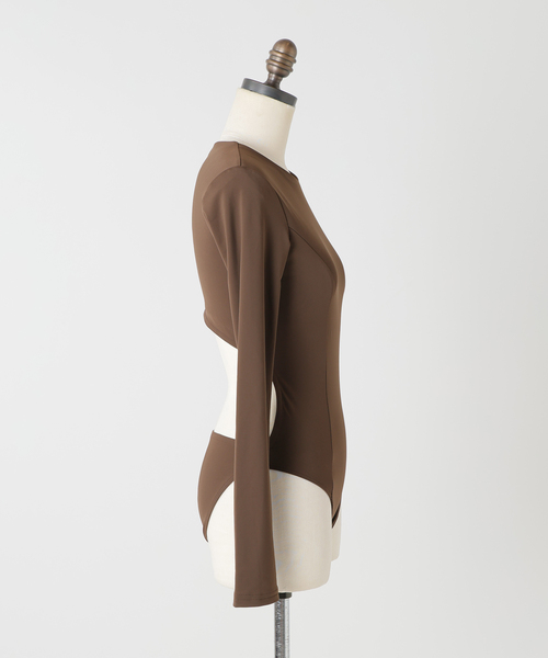 EDIT. FOR LULU（エディットフォールル）の「【HAUS/ハウズ】BODYSUITS（Tシャツ/カットソー・レディース・ブラウン・SMALL/MEDIUM）」の13枚目の写真