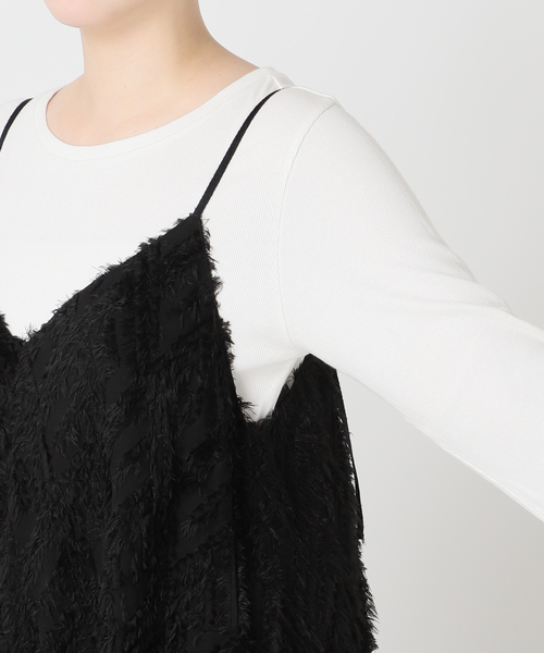 JOURNAL STANDARD（ジャーナルスタンダード）の「カットジャガードワンピ（ワンピース・レディース・ブラック/ネイビー・FREE）」の19枚目の写真