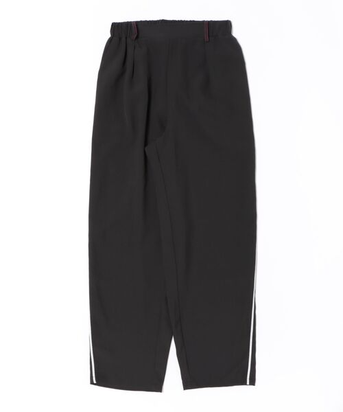 Q（キュー）の「ポプリンテーパードパンツ（その他パンツ・レディース・ブラウン/ブラック・MEDIUM）」の4枚目の写真