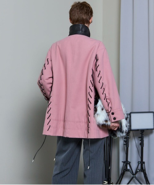 MAISON SPECIAL（メゾンスペシャル）の「Lace Up A-line Coat/レース